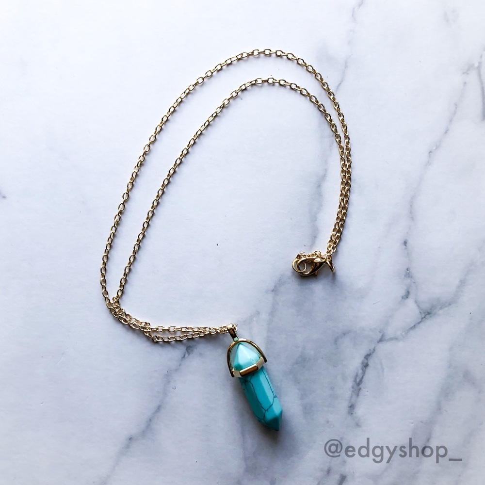 Stone Chakra Bullet Necklace - Picture 3 of 4